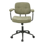 Office chair Leberta khaki fabric 64x63.5x86-96cm - Image 5