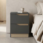 Bedside table Verena  anthracite-sonoma 40x40x50cm