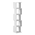 Cubik white bookcase 35x30x161cm - Слика 2