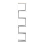 Cubik white bookcase 35x30x161cm - Слика 3