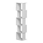 Cubik white bookcase 35x30x161cm - Слика 4