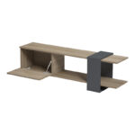 Standi TV cabinet in sonoma-anthracite 120x25x36.8cm - Слика 2
