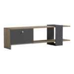 Standi TV cabinet in sonoma-anthracite 120x25x36.8cm - Слика 3