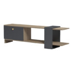 Standi TV cabinet in sonoma-anthracite 120x25x36.8cm - Слика 5