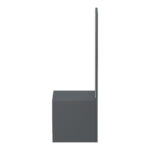 Kendi wall-mounted entrance furniture with mirror in anthracite-sonoma 49.1x31.3x90cm - Image 6