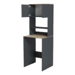 Laundry furniture Chaxe anthracite-sonoma 65x32.5x183.6cm - Image 2