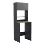 Laundry furniture Chaxe anthracite-sonoma 65x32.5x183.6cm - Image 3