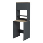 Laundry furniture Chaxe anthracite-sonoma 65x32.5x183.6cm - Image 4