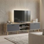 TV stand Gorna sonoma-anthracite 180x35x48.6cm