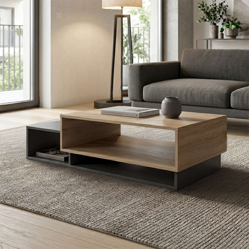 230-000216 Dekost coffee table in sonoma-anthracite 105x50x32cm - Image 1