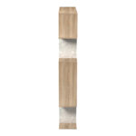Mito sonoma-beige marble look bookcase 108.5x25x161cm - Слика 5