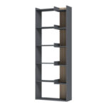 Corpus bookcase anthracite-sonoma 61x22x162cm - Image 4