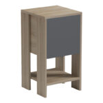 Bedside table Reppo sonoma-anthracite 30x30x55cm - Слика 2