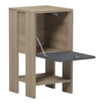 Bedside table Reppo sonoma-anthracite 30x30x55cm - Слика 3
