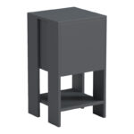 Bedside table Reppo anthracite  30x30x55cm - Слика 2