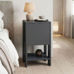Bedside table Reppo anthracite  30x30x55cm