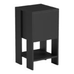 Bedside table Reppo black  30x30x55cm - Слика 2