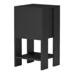 Bedside table Reppo black  30x30x55cm - Слика 5