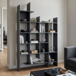 Manco  bookcase anthracite 122x25.5x188cm