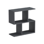 Wesmol side table-bookcase anthracite 50x20x50cm - Слика 2