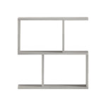 Wesmol side table-bookcase grey marble look 50x20x50cm - Image 3