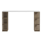Office desk Praga sonoma-white 140x60x75cm - Слика 3