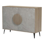 Buffet Gora sonoma -beige marble look110x35.5x82cm - Слика 5