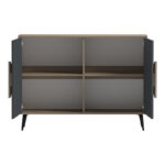 Buffet Gora sonoma - anthracite 110x35.5x82cm - Слика 2