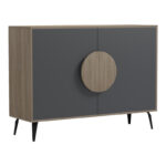 Buffet Gora sonoma - anthracite 110x35.5x82cm - Слика 3
