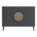 Buffet Gora sonoma - anthracite 110x35.5x82cm - Слика 4