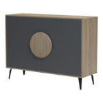 Buffet Gora sonoma - anthracite 110x35.5x82cm - Слика 5
