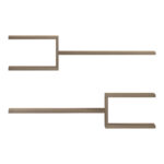 Sumpa wall shelf 2 pcs sonoma 65x20x18cm - Слика 2