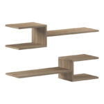 Sumpa wall shelf 2 pcs sonoma 65x20x18cm