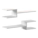 Sumpa wall shelf 2pcs white 65x20x18cm - Image 2