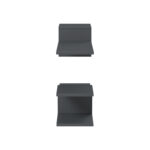 Sumpa wall shelf 2pcs anthracite 65x20x18cm - Image 5