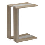 Muju sonoma side table - beige marble look 30x40x55cm - Image 2