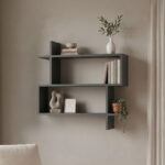 Parallel wall-shelf anthracite 70x22x65.5cm