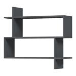 Parallel wall-shelf anthracite 70x22x65.5cm - Слика 4