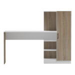 Office with bookcase and cabinet Ofisio sonoma-white 152.3x40x120cm - Image 4