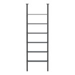 Wall bookcase Dimmo anthracite-black metal 60x20x180cm - Image 3