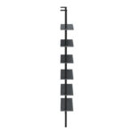 Wall bookcase Dimmo anthracite-black metal 60x20x180cm - Image 5