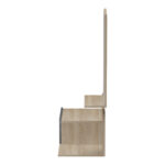 Miranda entrance furniture with mirror in sonoma-anthracite shade 60x30x89.5cm - Image 6