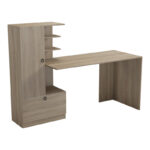 Desk with bookcase Felanbo sonoma 160x60x125cm - Image 2