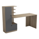 Desk with bookcase Felanbo sonoma-anthracite 160x60x125cm - Слика 2