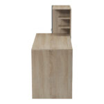 Desk with bookcase Felanbo sonoma-anthracite 160x60x125cm - Слика 6