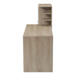 Desk with bookcase Felanbo sonoma-white 160x60x125cm - Image 6