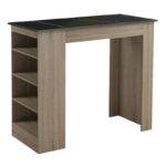 Bar table Riff sonoma-surface in black marble look 120x55x105cm - Image 2