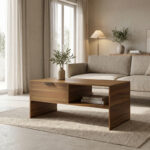 Coffee table Felina walnut 100x50x45cm