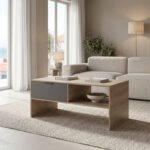 Coffee table Felina sonoma-anthracite 100x50x45cm