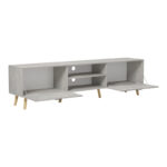 TV stand Gorna beige marble look 180x35x48.6cm - Image 2